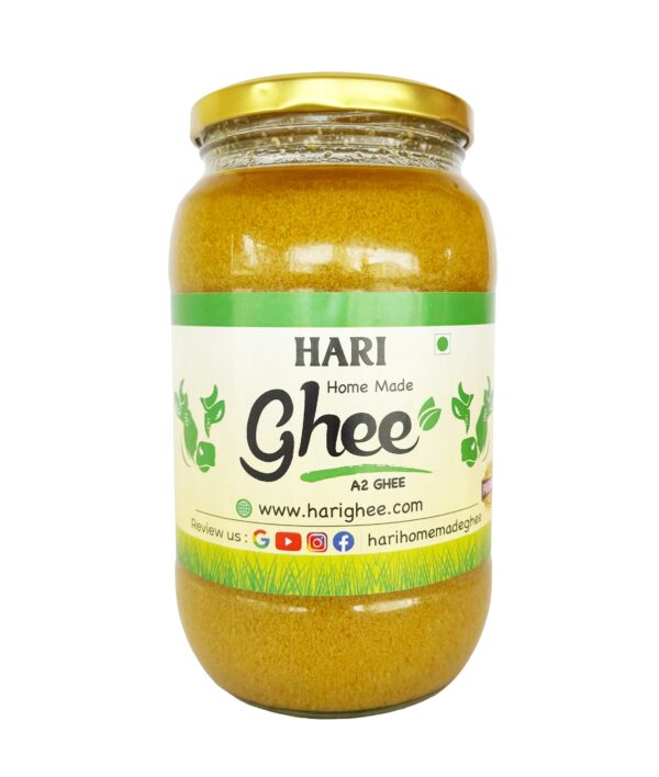 Hari Ghee | 1L | A2 Ghee | Pure Desi Cow Ghee | Home Made Ghee | Glass Jar